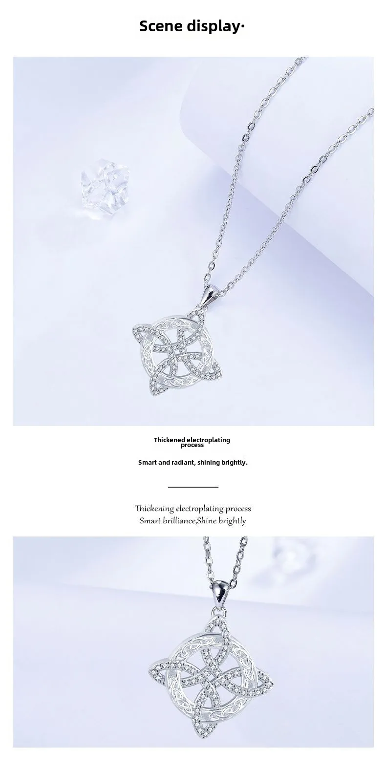 Kaman Its    Hot Celtic Wedding Necklace Fashion Personality Clavicle Chain display picture 5