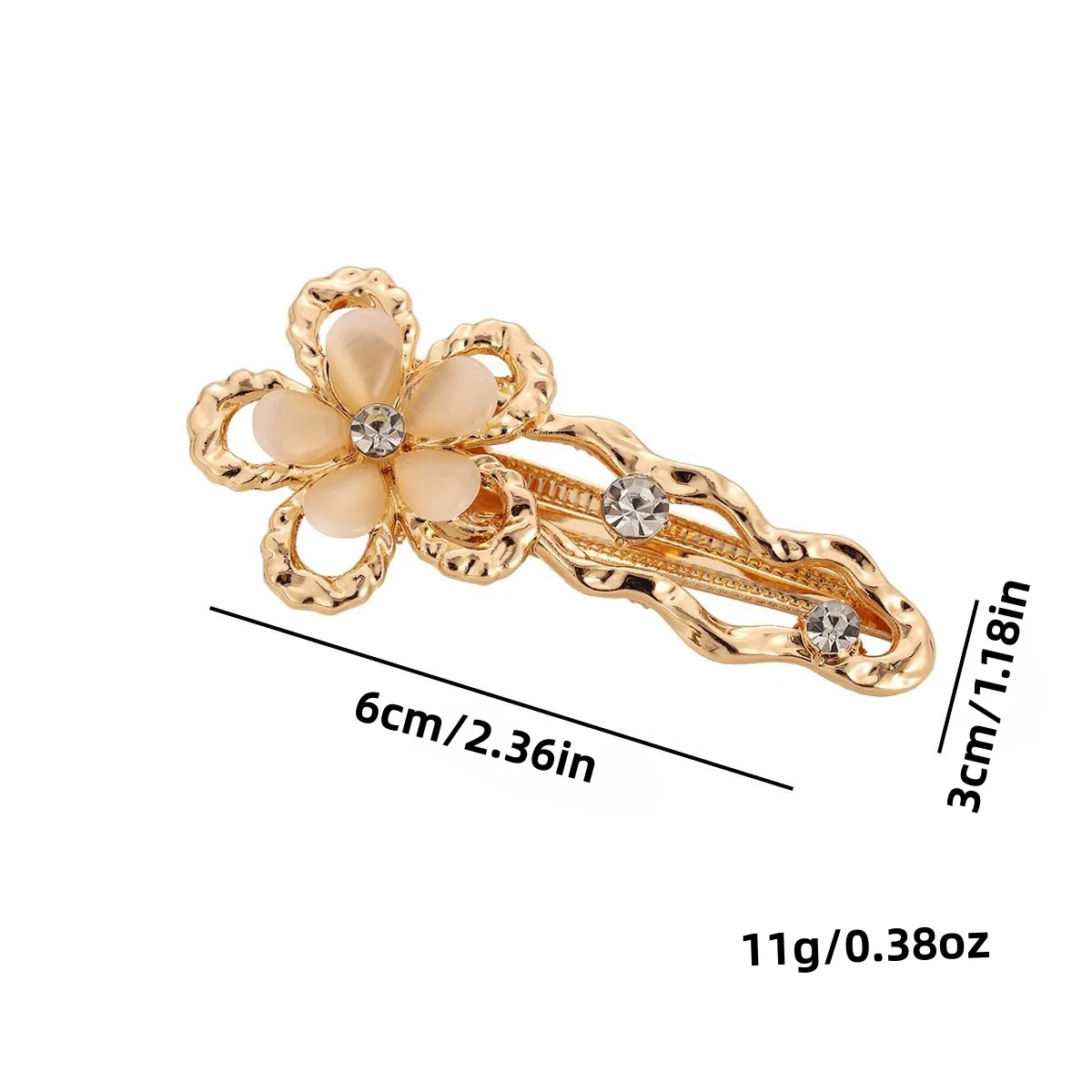 Mujeres Flor Lindo Dulce Aleación Diamante Pinza Para El Cabello display picture 1
