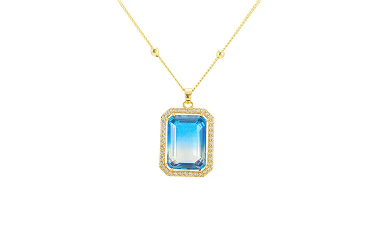 Cuadrado Cobre Enchapado Conjunto De Joyas display picture 3