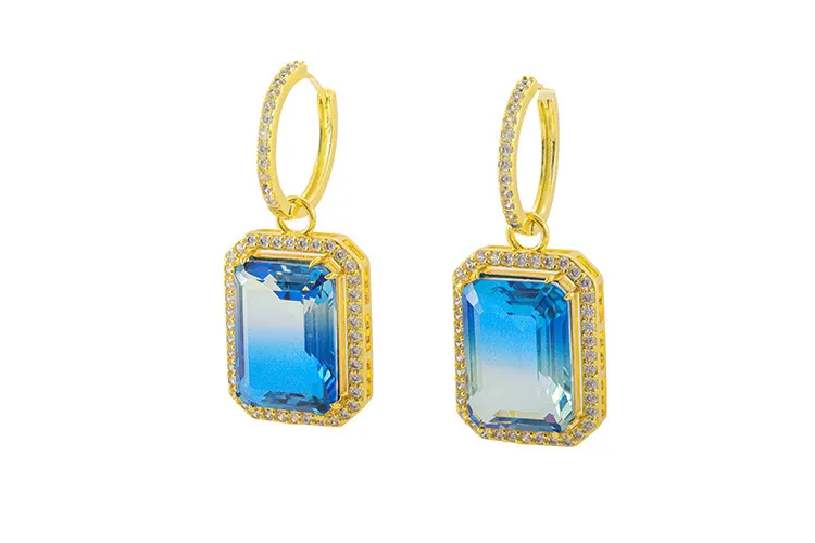 Carré Le Cuivre Placage Ensemble De Bijoux display picture 7