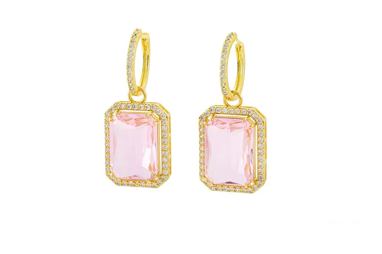 Square Copper Plating Jewelry Set display picture 9