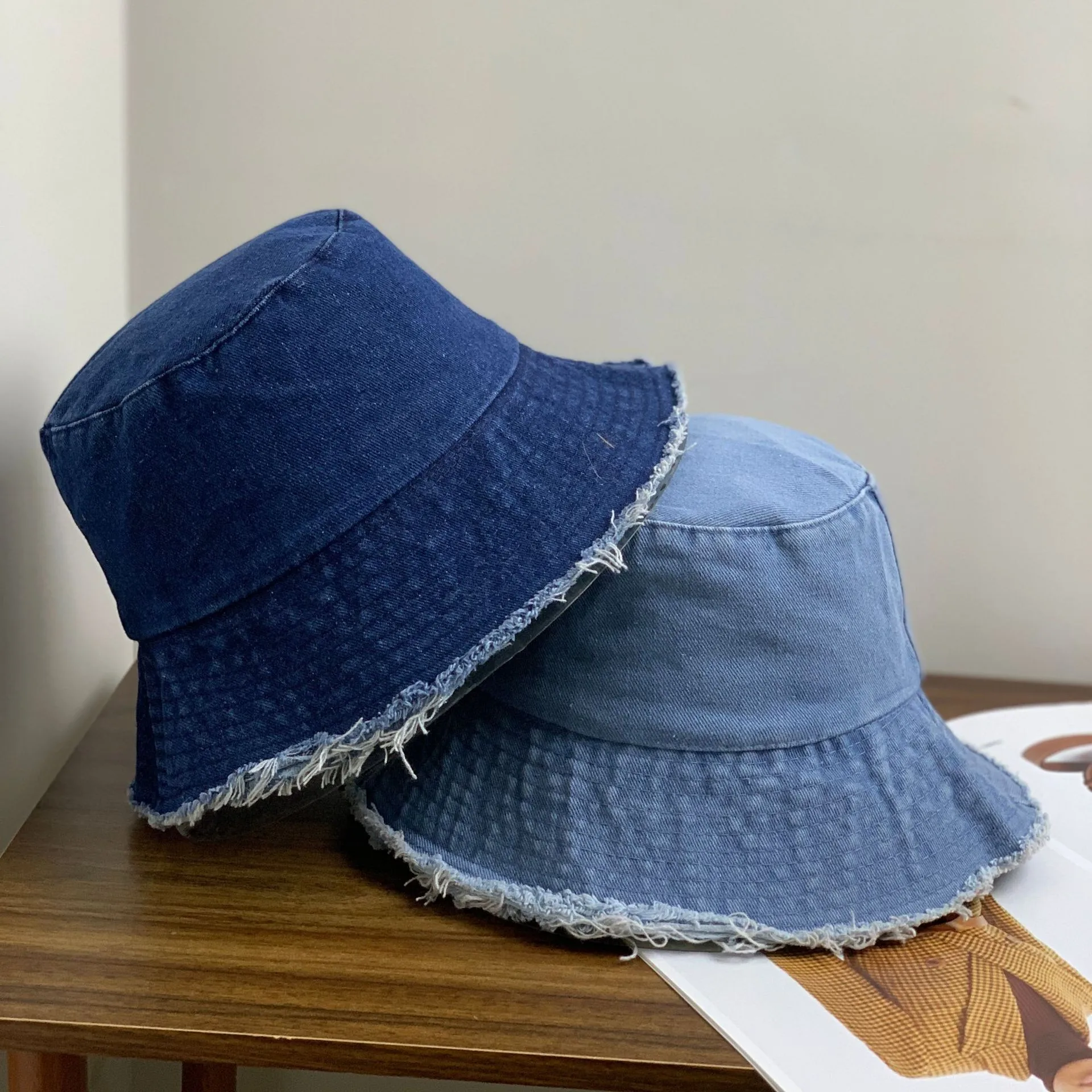 Bassin Chapeau Chapeau De Cowboy Femme Chapeau De Pêcheur Chapeau De Protection Solaire De La Mode Coréenne Chapeau De Soleil Couverture Visage Tout-match Marque De Mode Visage Regard Petit display picture 1