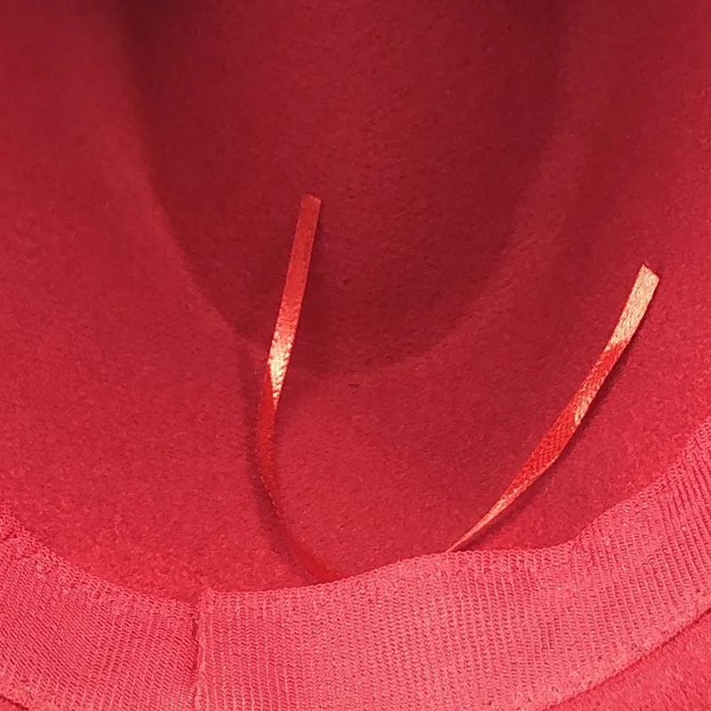Sombrero De  De Estilo Europeo Y Americano, Nuevo Estilo Exterior, Sombrero Interior De Zafiro Rosa Rojo, Sombrero De Jazz De Estilo Étnico, Sombrero De Cachemira De Fieltro display picture 17