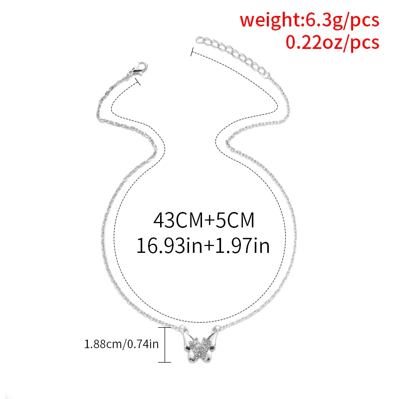 Butterfly Vintage Style Simple Style Shiny Alloy Pendant Necklace Wholesale display picture 2