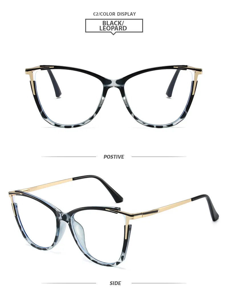 Oeil De Chat De Base Bloc De Couleur Pc Plein Cadre Optique Lunettes display picture 9