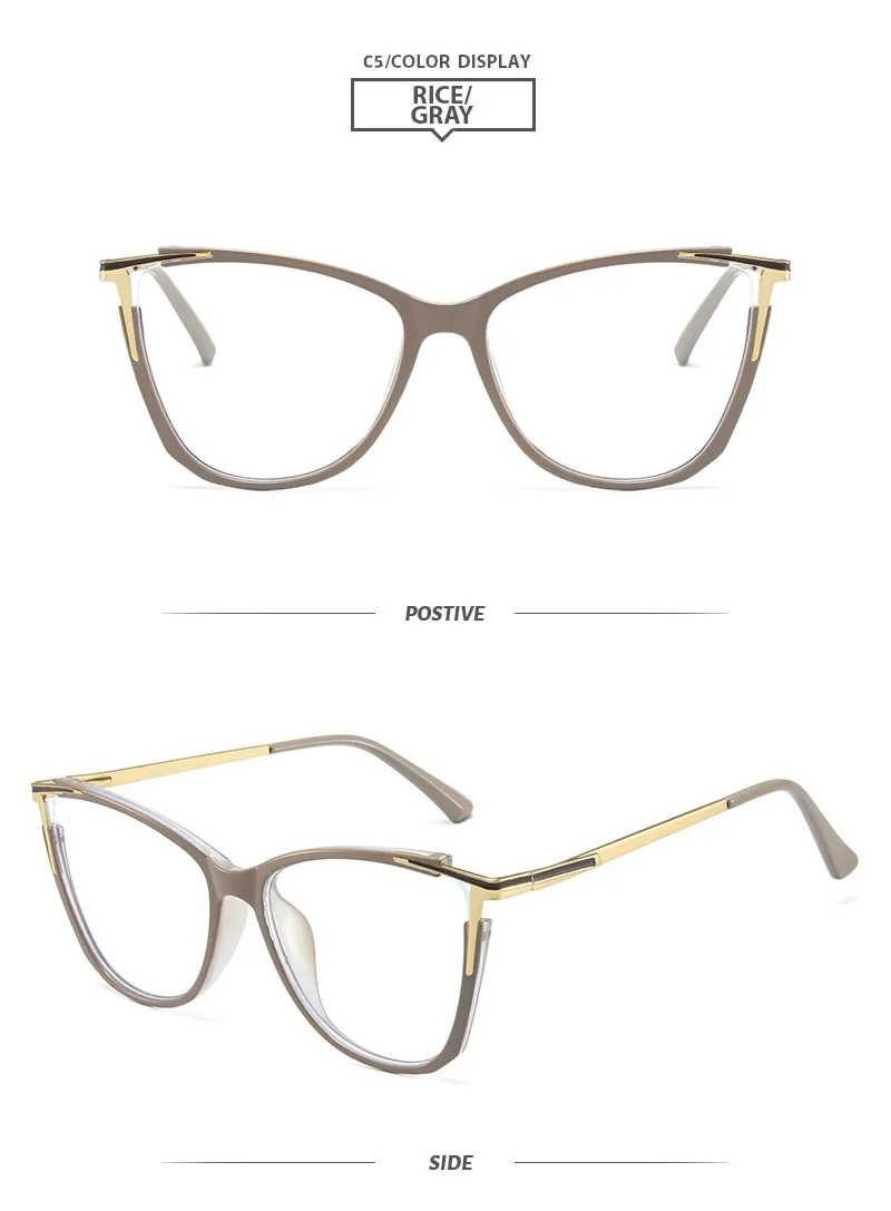 Oeil De Chat De Base Bloc De Couleur Pc Plein Cadre Optique Lunettes display picture 12