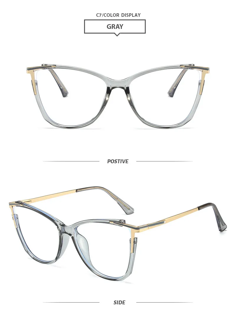 Oeil De Chat De Base Bloc De Couleur Pc Plein Cadre Optique Lunettes display picture 14