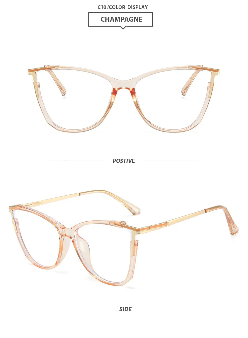 Oeil De Chat De Base Bloc De Couleur Pc Plein Cadre Optique Lunettes display picture 17