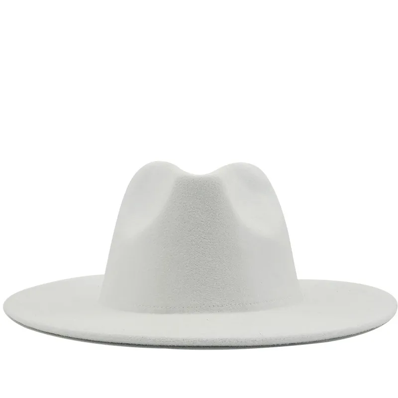 Sombrero De  De Estilo Europeo Y Americano, Nuevo Estilo Exterior, Sombrero Interior De Zafiro Rosa Rojo, Sombrero De Jazz De Estilo Étnico, Sombrero De Cachemira De Fieltro display picture 7