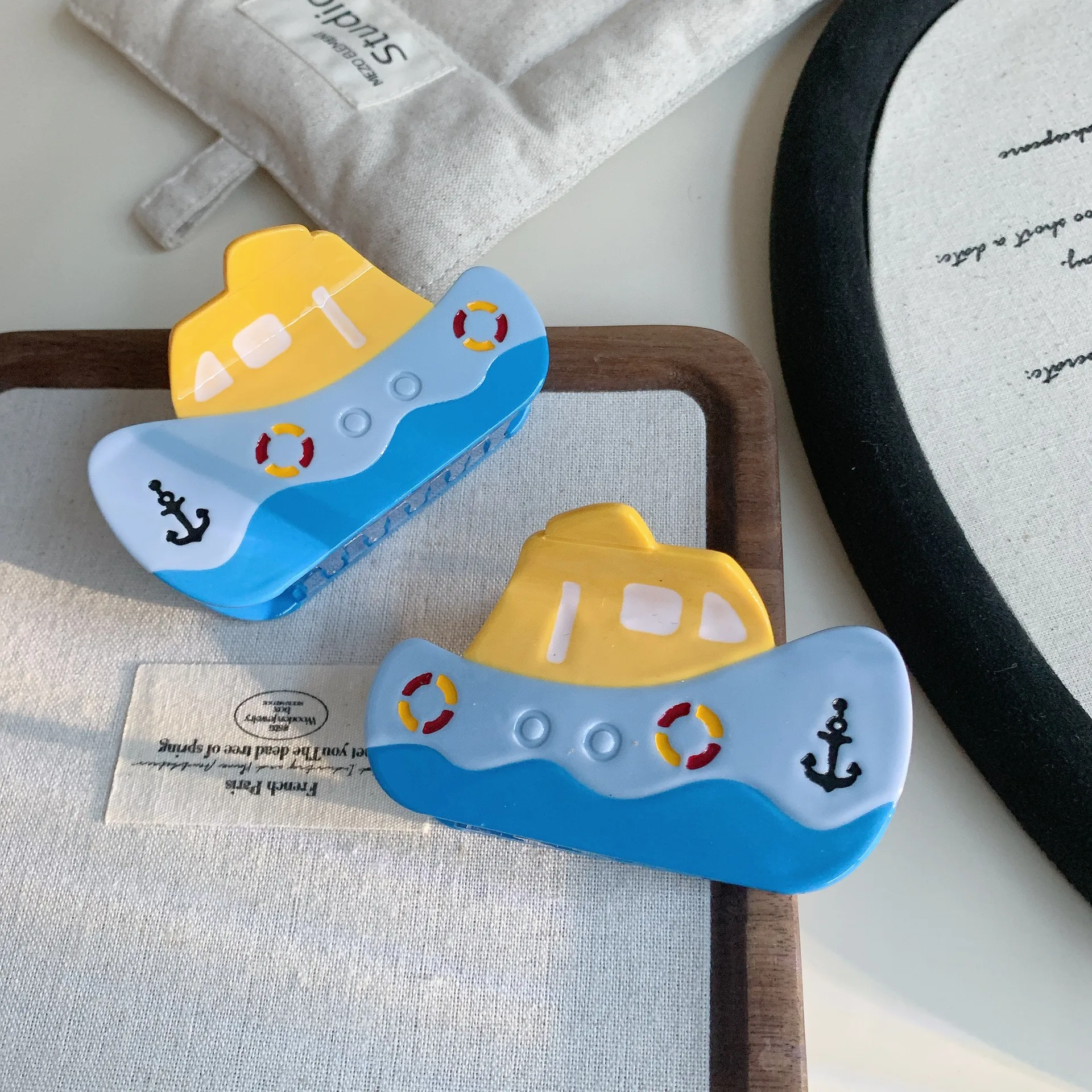 Women's Ship Cartoon Style Cute Acetic Acid Sheets Hair Claws display picture 3