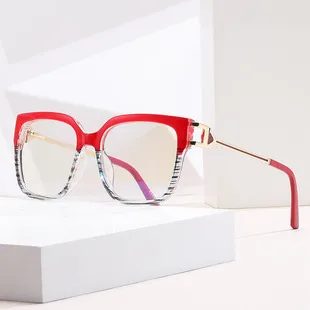 Square Hawaiian Vacation Discoloration Geometric Pc Full Frame Women's Sunglasses display picture 2