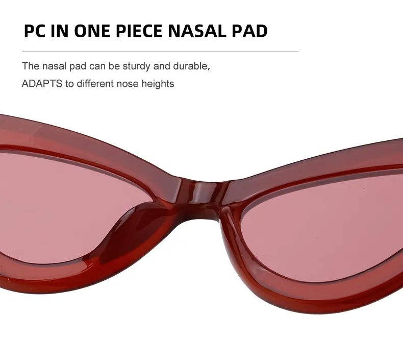 Cat Eye Streetwear Geometric Pc Full Frame Women's Sunglasses display picture 10