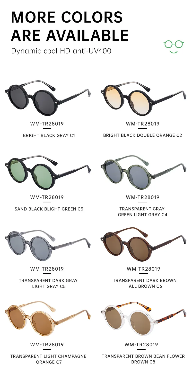 Cadre Rond Vêtement De Rue Géométrique Pc Plein Cadre Femmes De Lunettes De Soleil display picture 9