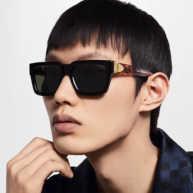 Cuadrado Estilo Moderno Estilo Clásico Geométrico Ordenador Personal Fotograma Completo Gafas De Sol Hombre display picture 2