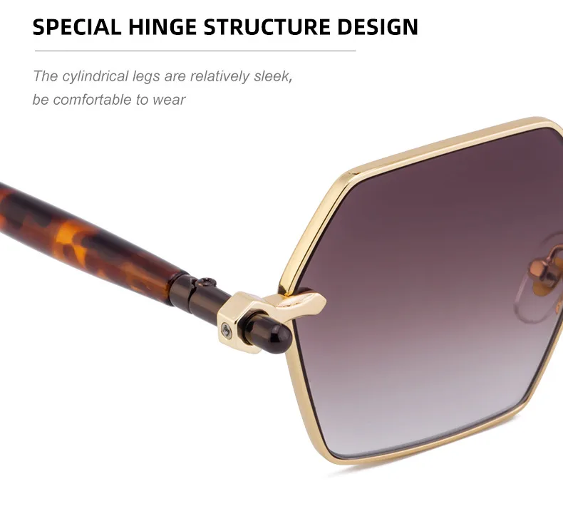 Polygon Modern Style Classic Style Geometric Pc Full Frame Men's Sunglasses display picture 8