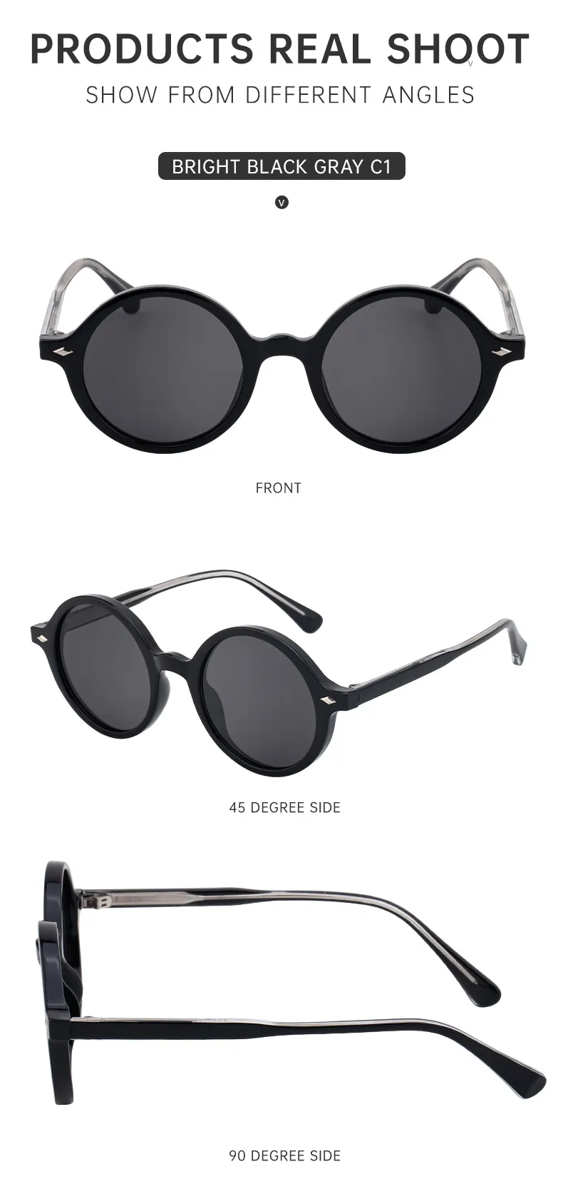 Round Frame Streetwear Geometric Pc Full Frame Women's Sunglasses display picture 11