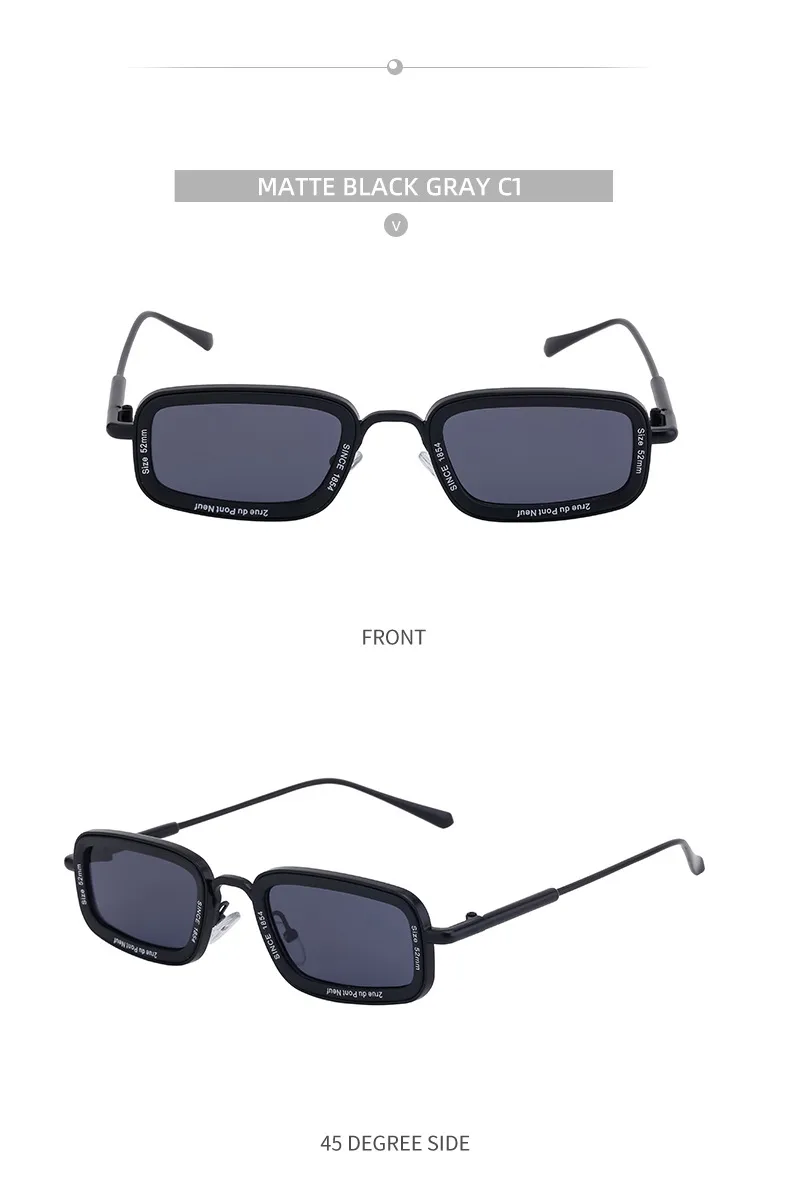 Square Casual Letter Pc Full Frame Women's Sunglasses display picture 16