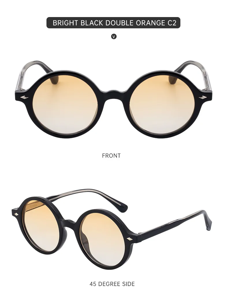 Cadre Rond Vêtement De Rue Géométrique Pc Plein Cadre Femmes De Lunettes De Soleil display picture 12