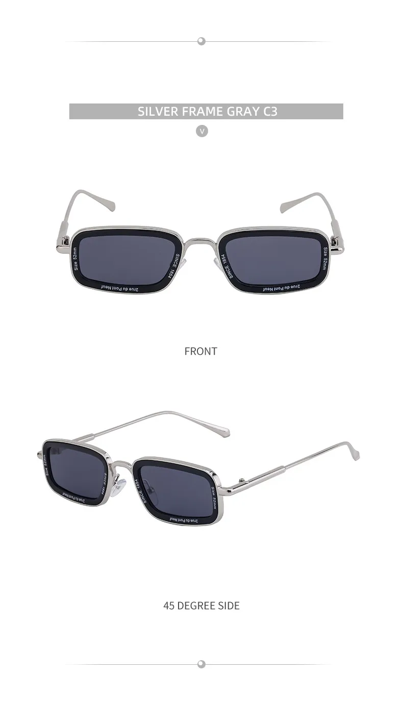 Square Casual Letter Pc Full Frame Women's Sunglasses display picture 17