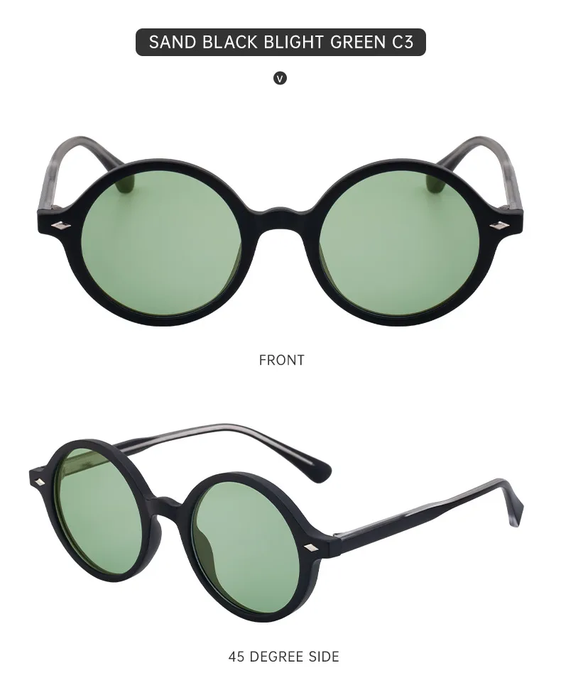Round Frame Streetwear Geometric Pc Full Frame Women's Sunglasses display picture 13