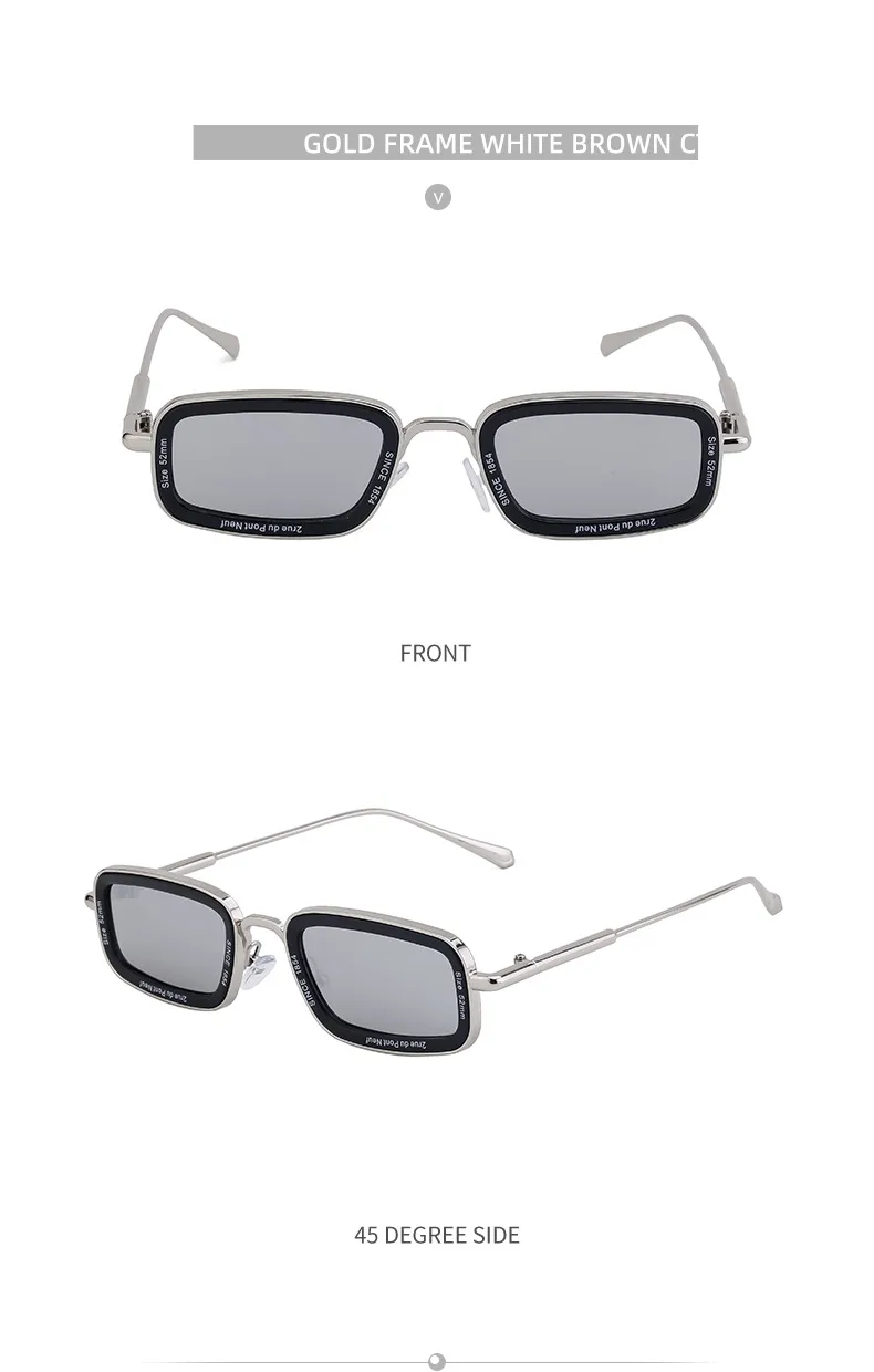 Square Casual Letter Pc Full Frame Women's Sunglasses display picture 20
