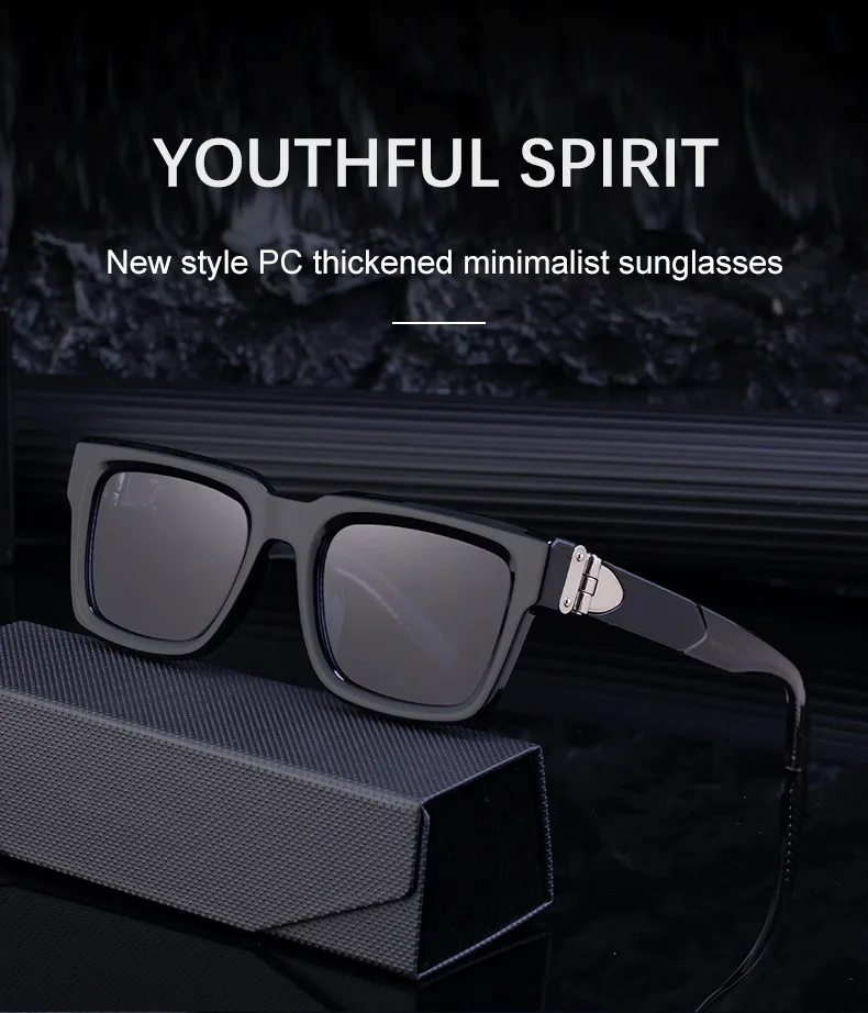 Square Modern Style Classic Style Geometric Pc Full Frame Men's Sunglasses display picture 3