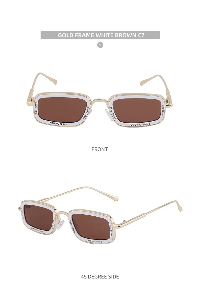Square Casual Letter Pc Full Frame Women's Sunglasses display picture 21