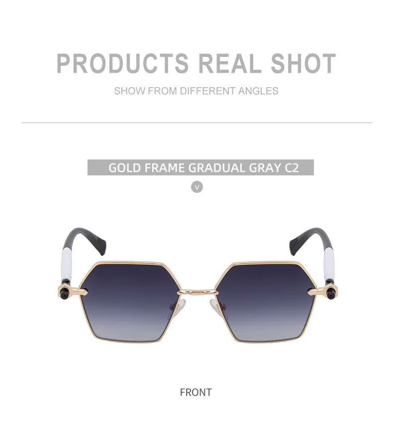Polygon Modern Style Classic Style Geometric Pc Full Frame Men's Sunglasses display picture 14