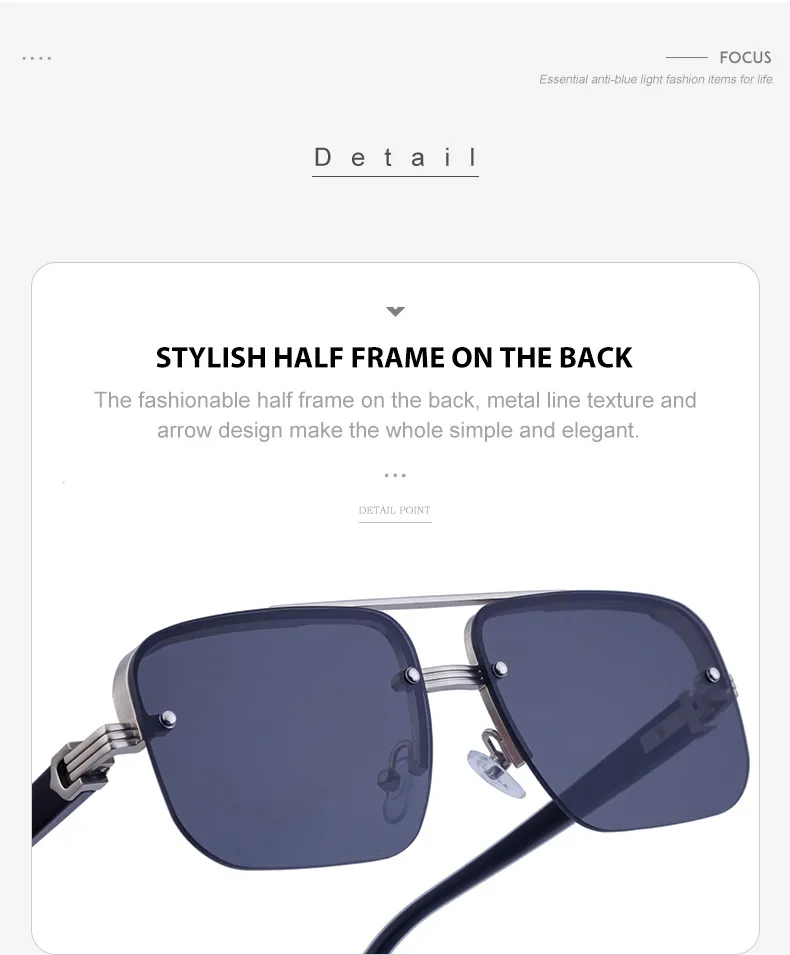 Square Streetwear Geometric Pc Full Frame Women's Sunglasses display picture 7