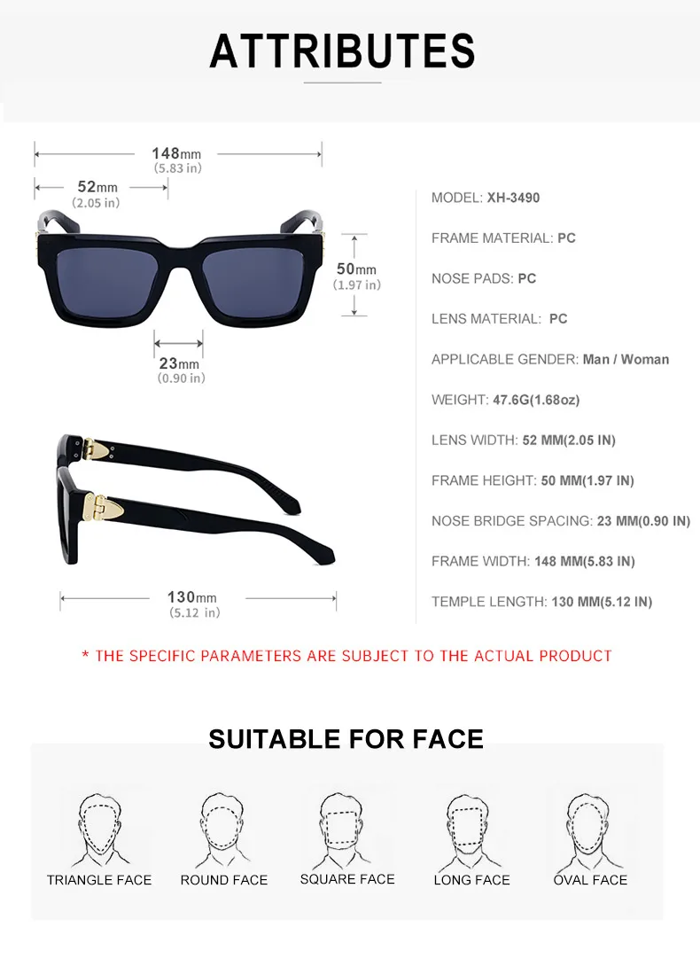 Square Modern Style Classic Style Geometric Pc Full Frame Men's Sunglasses display picture 13