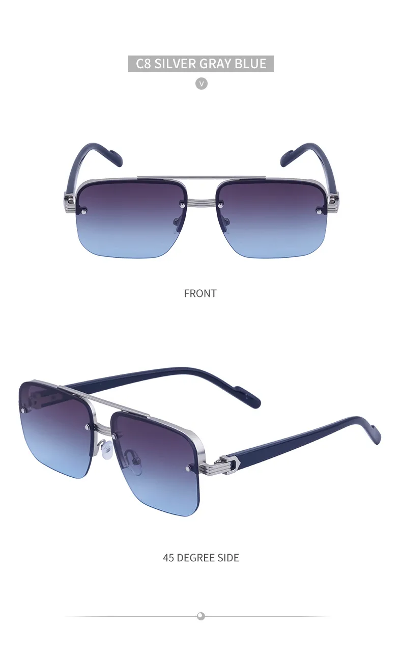 Square Streetwear Geometric Pc Full Frame Women's Sunglasses display picture 14