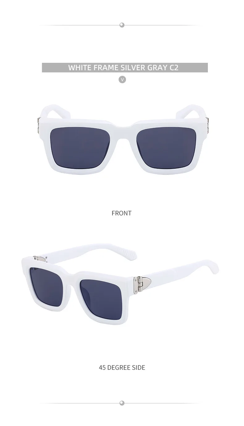Square Modern Style Classic Style Geometric Pc Full Frame Men's Sunglasses display picture 17
