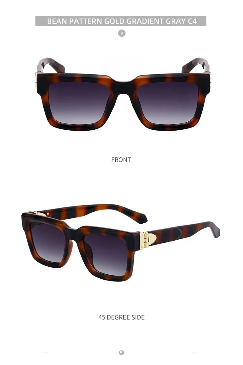 Square Modern Style Classic Style Geometric Pc Full Frame Men's Sunglasses display picture 18