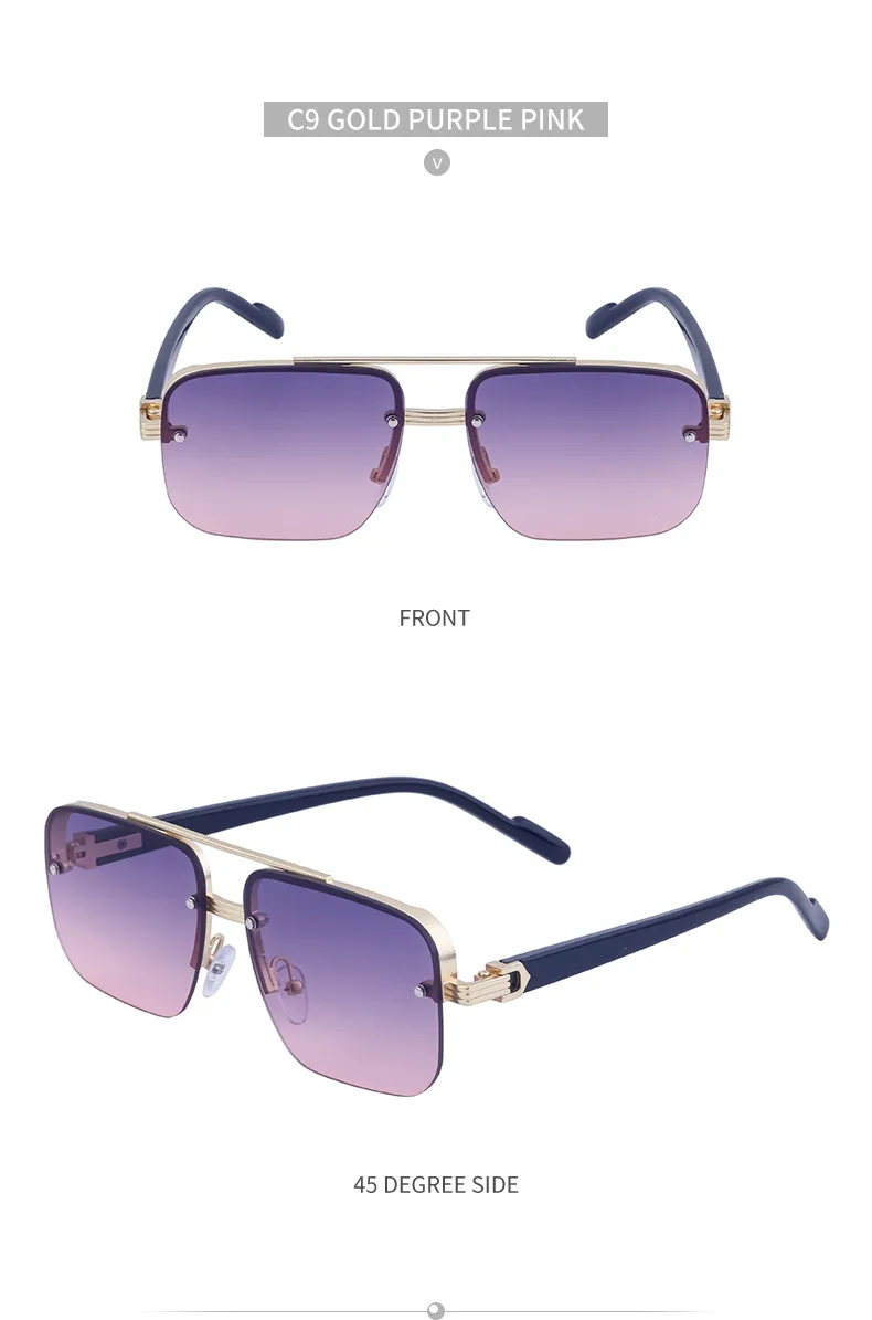 Square Streetwear Geometric Pc Full Frame Women's Sunglasses display picture 16