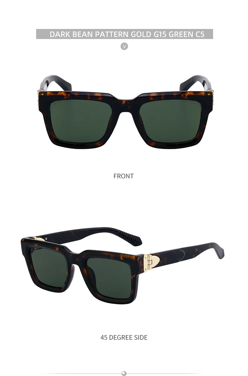 Square Modern Style Classic Style Geometric Pc Full Frame Men's Sunglasses display picture 19
