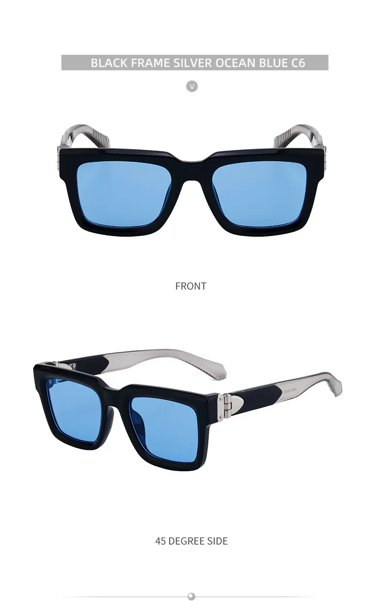 Square Modern Style Classic Style Geometric Pc Full Frame Men's Sunglasses display picture 20