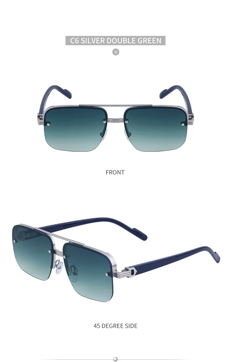 Square Streetwear Geometric Pc Full Frame Women's Sunglasses display picture 17