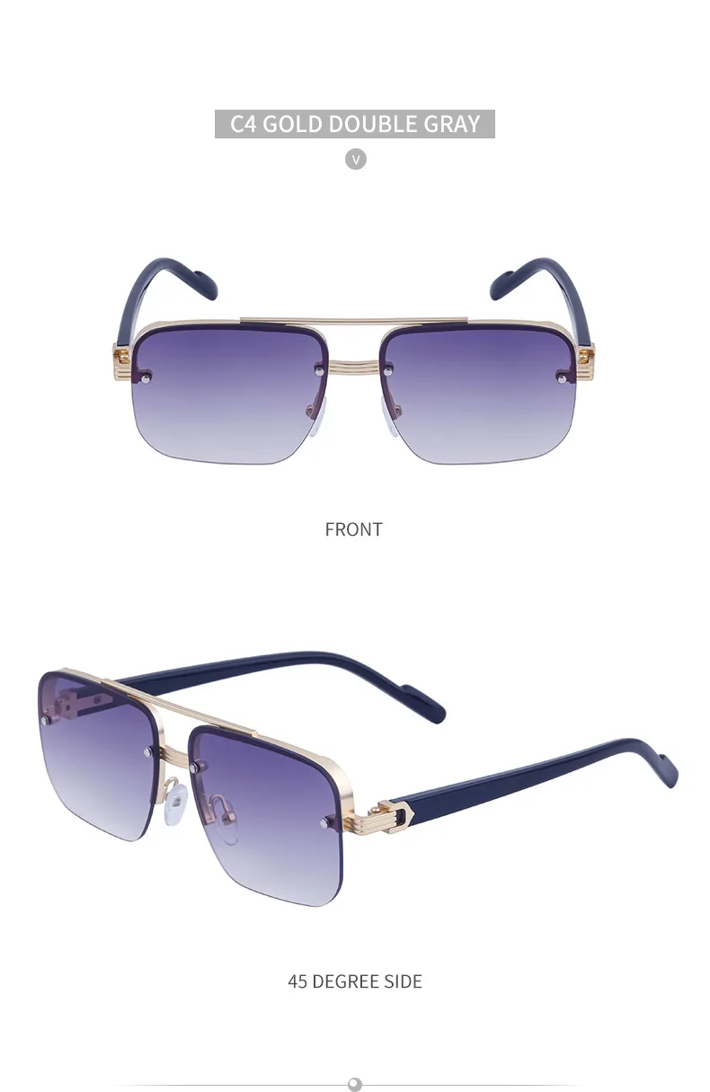 Square Streetwear Geometric Pc Full Frame Women's Sunglasses display picture 18