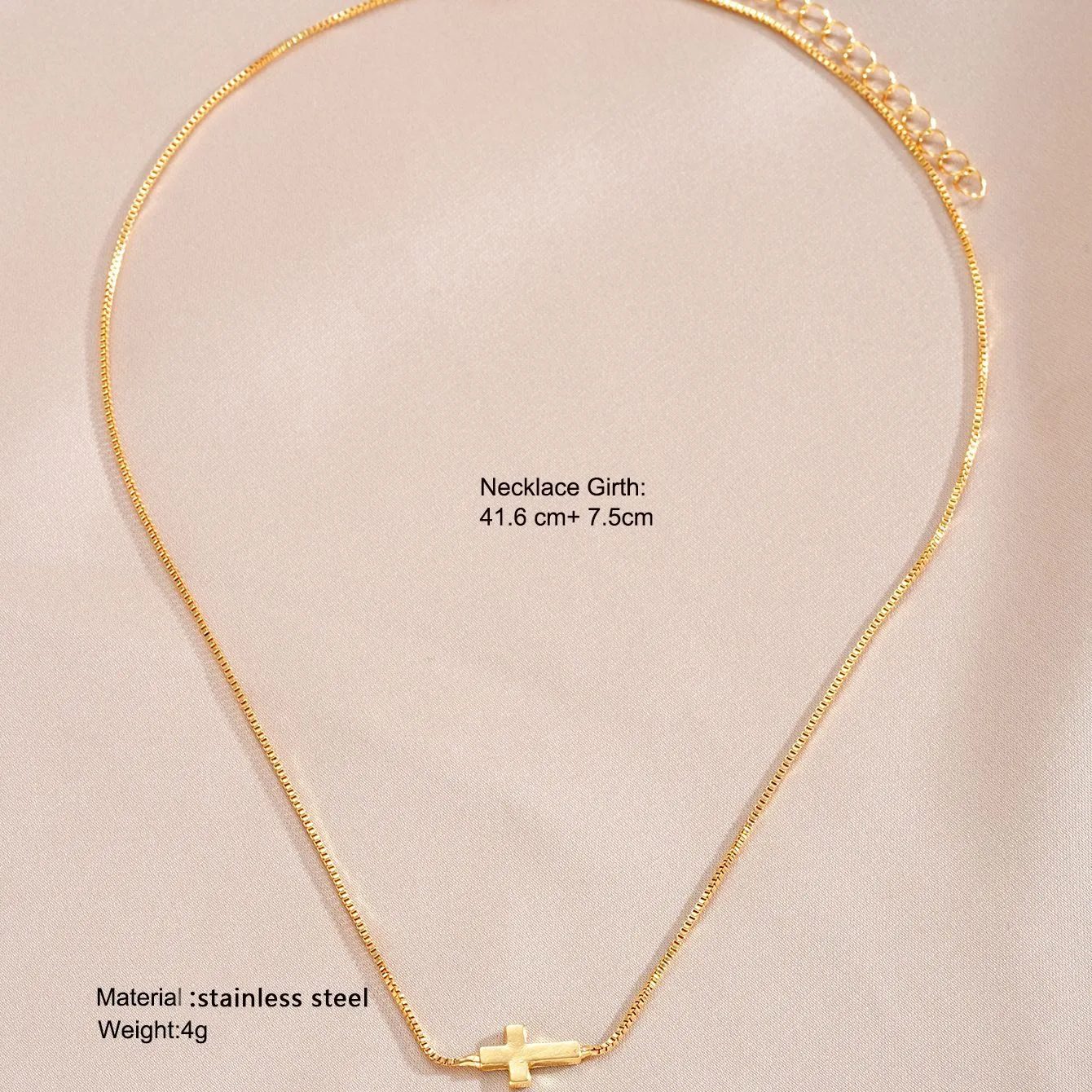 Cross Simple Style Classic Style 201 Stainless Steel Alloy Pendant Necklace Wholesale display picture 1