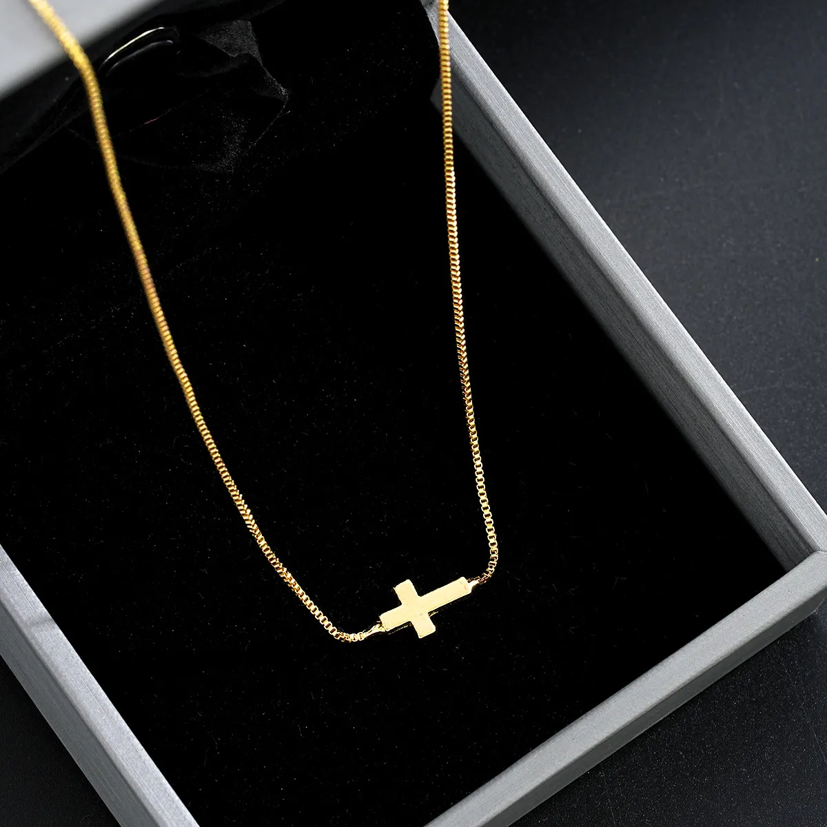 Cross Simple Style Classic Style 201 Stainless Steel Alloy Pendant Necklace Wholesale display picture 9