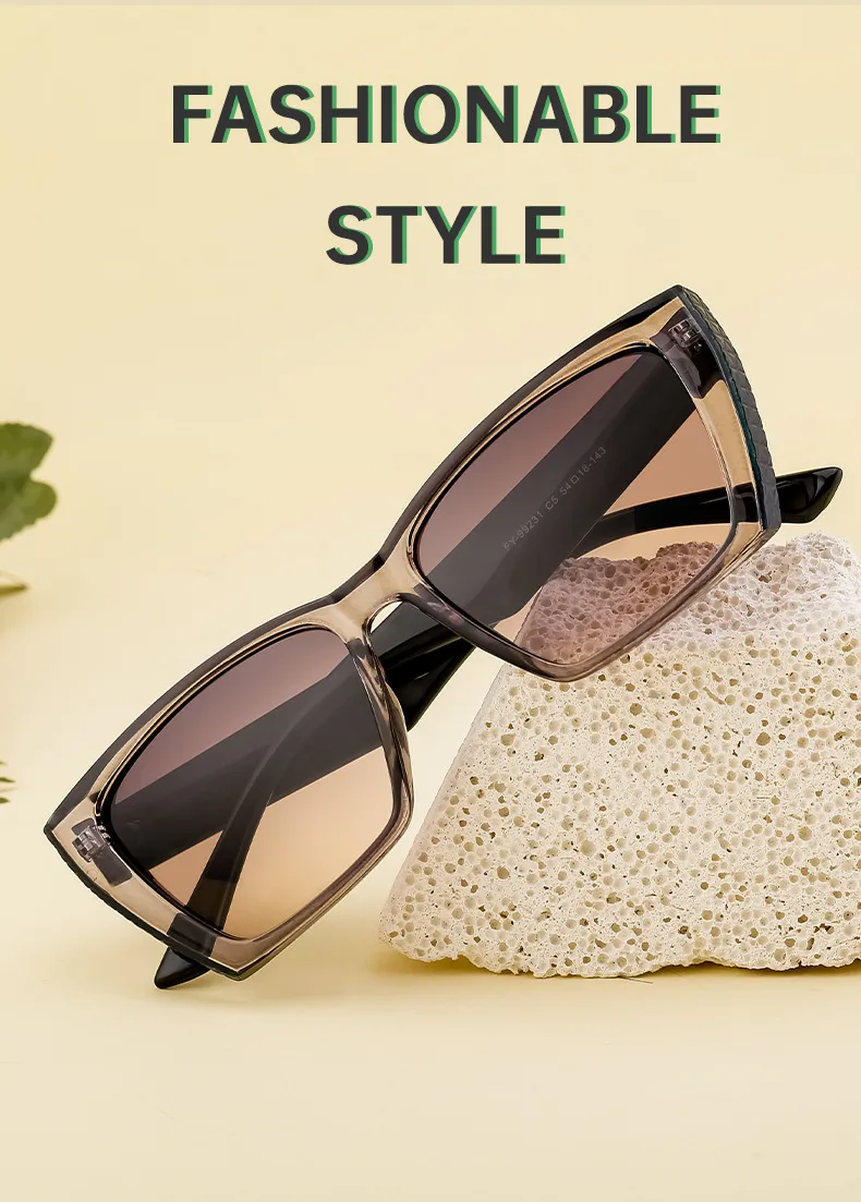 Square Modern Style Geometric Pc Full Frame Women's Sunglasses display picture 2