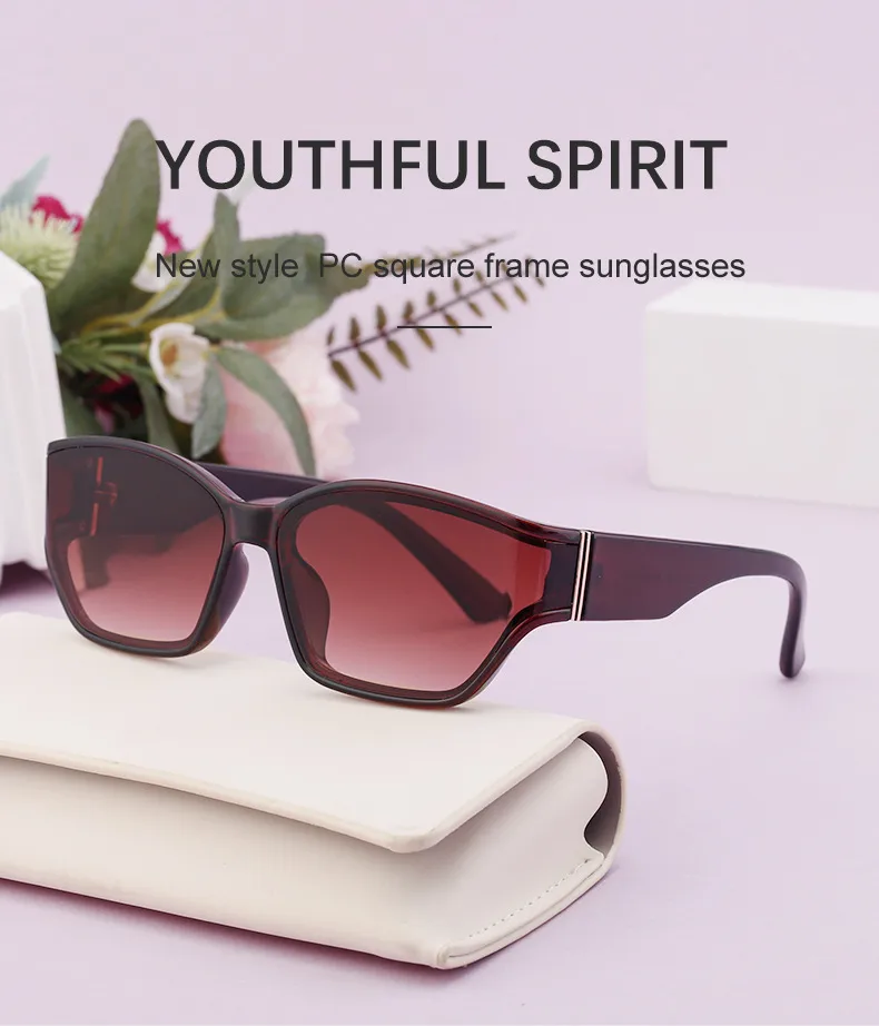 Square Modern Style Classic Style Geometric Pc Full Frame Women's Sunglasses display picture 1