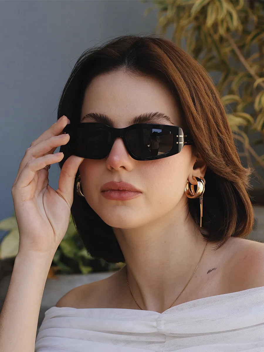 Special-Shaped Mirror Vacation Modern Style Geometric Pc Full Frame Women's Sunglasses display picture 5