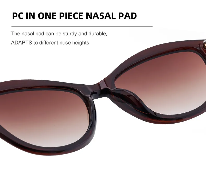 Oeil De Chat Style Vintage Style Classique Géométrique Pc Plein Cadre Femmes De Lunettes De Soleil display picture 10