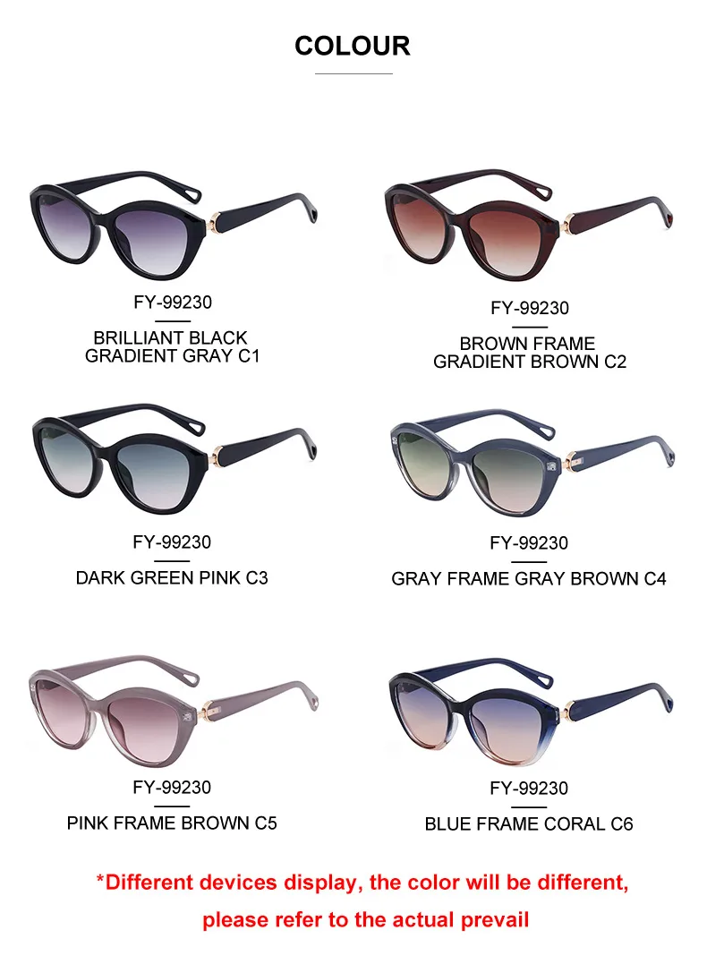 Ojo De Gato Estilo Vintage Estilo Clásico Geométrico Ordenador Personal Fotograma Completo Gafas De Sol Mujer display picture 11