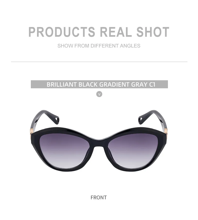 Oeil De Chat Style Vintage Style Classique Géométrique Pc Plein Cadre Femmes De Lunettes De Soleil display picture 13