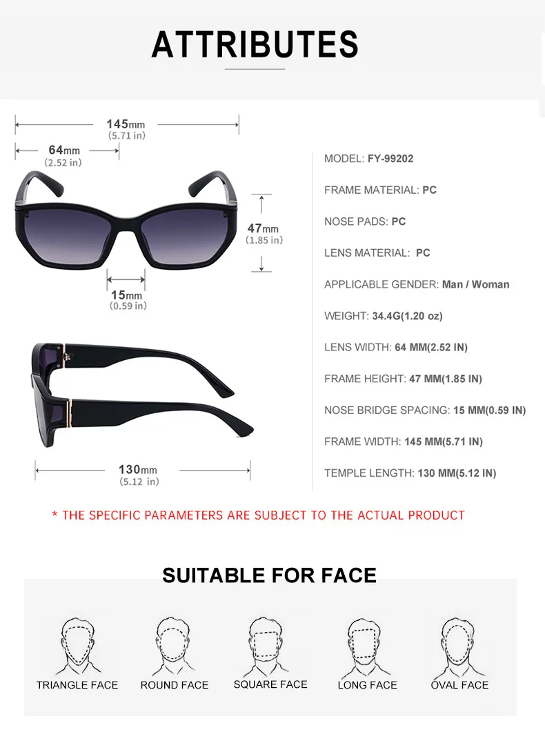 Square Modern Style Classic Style Geometric Pc Full Frame Women's Sunglasses display picture 12