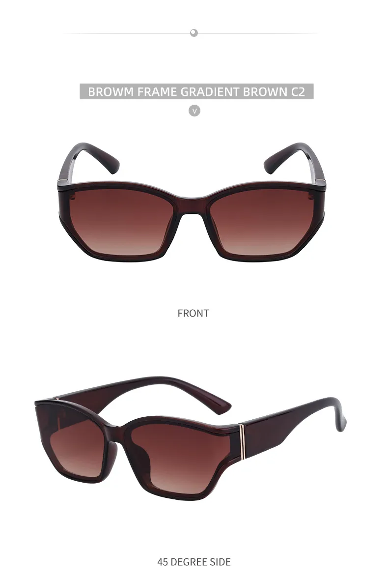 Square Modern Style Classic Style Geometric Pc Full Frame Women's Sunglasses display picture 15