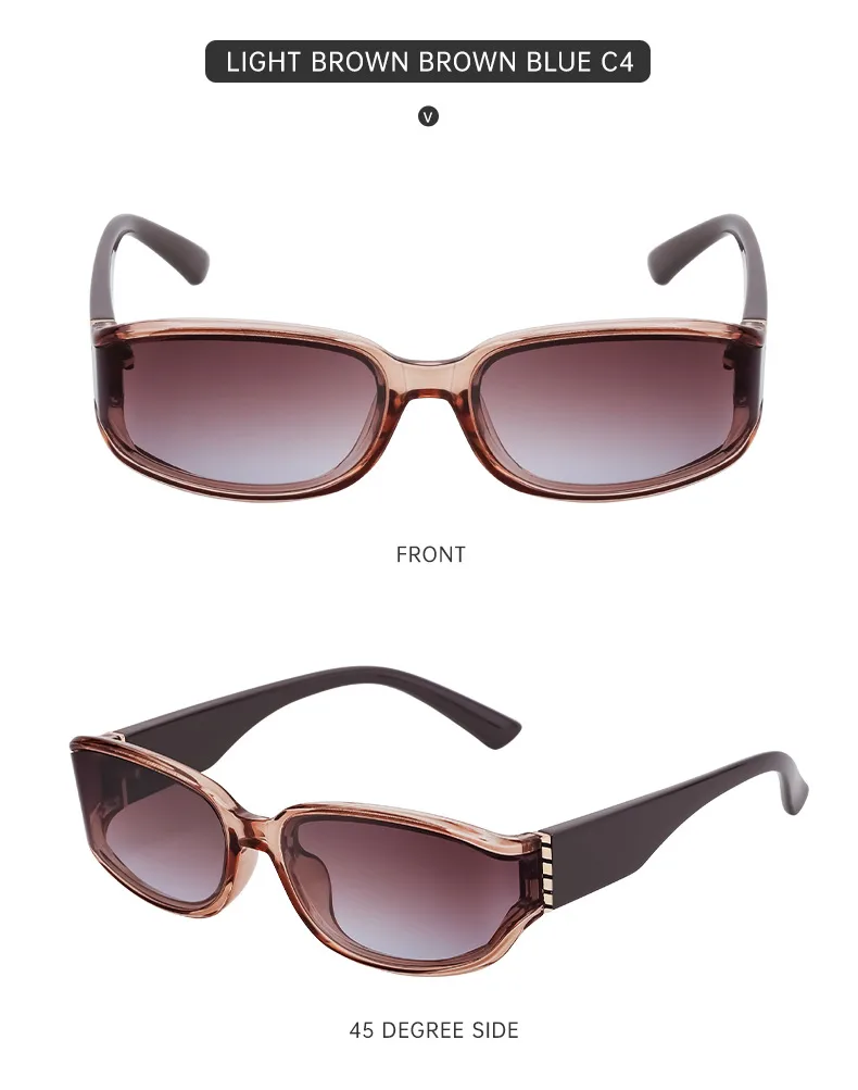 Square Vintage Style Geometric Pc Full Frame Women's Sunglasses display picture 7