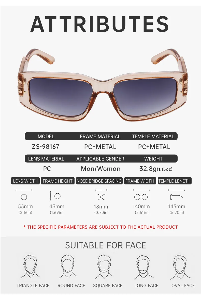 Special-Shaped Mirror Vacation Modern Style Geometric Pc Full Frame Women's Sunglasses display picture 11